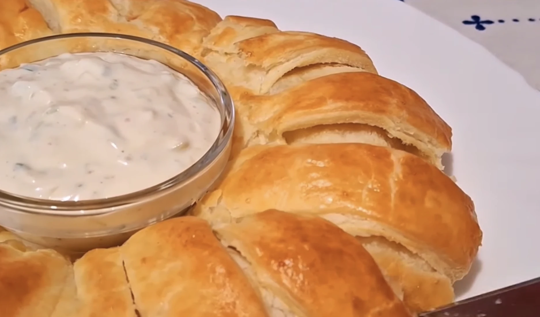 sonkás töltött koszorú