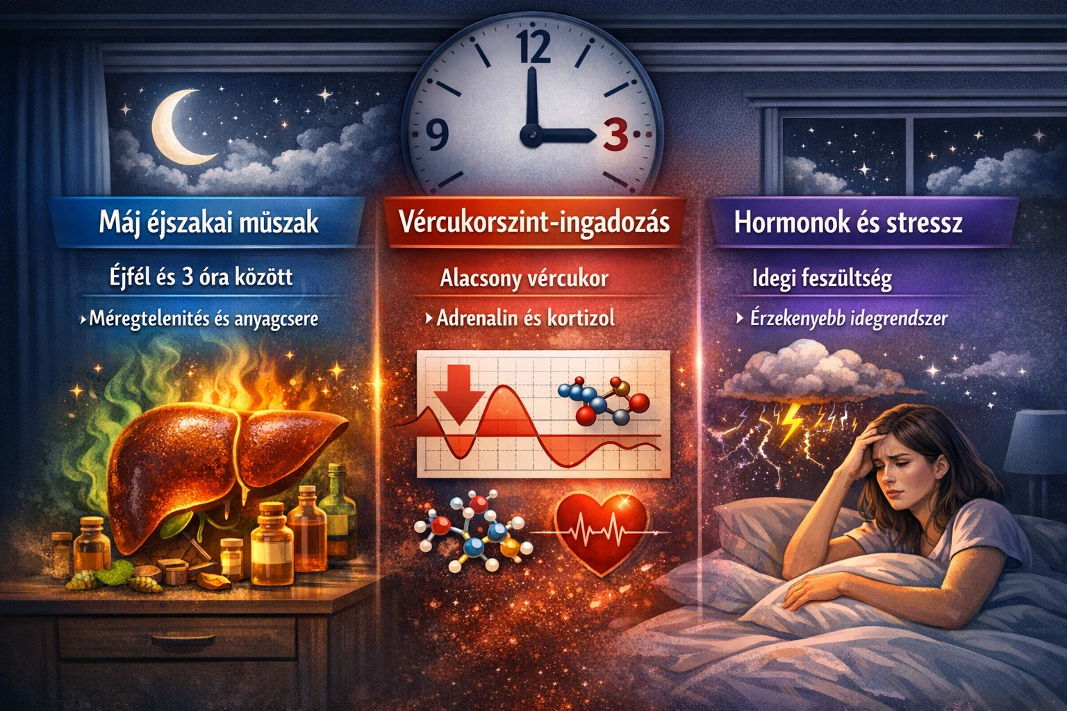 alvás ébredés éjszaka