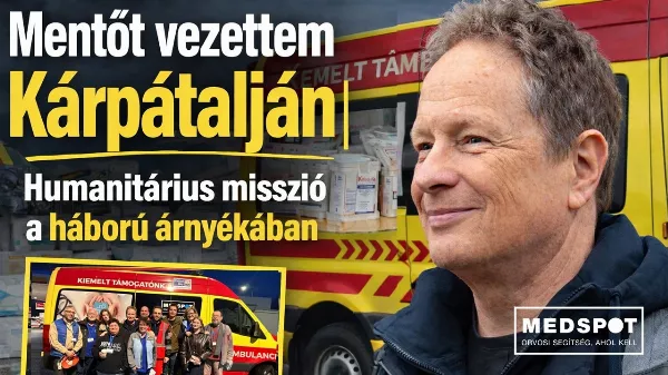 Mentőt vezetett Kárpátalján Geszti Péter – sokkoló napok a háború árnyékában