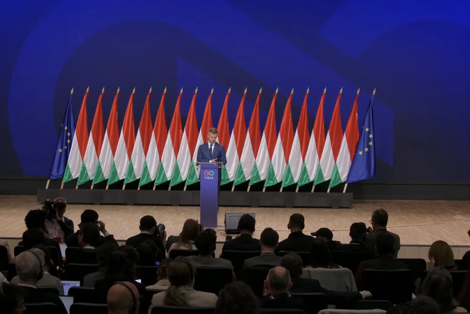 magyar Péter sajtótájékoztató