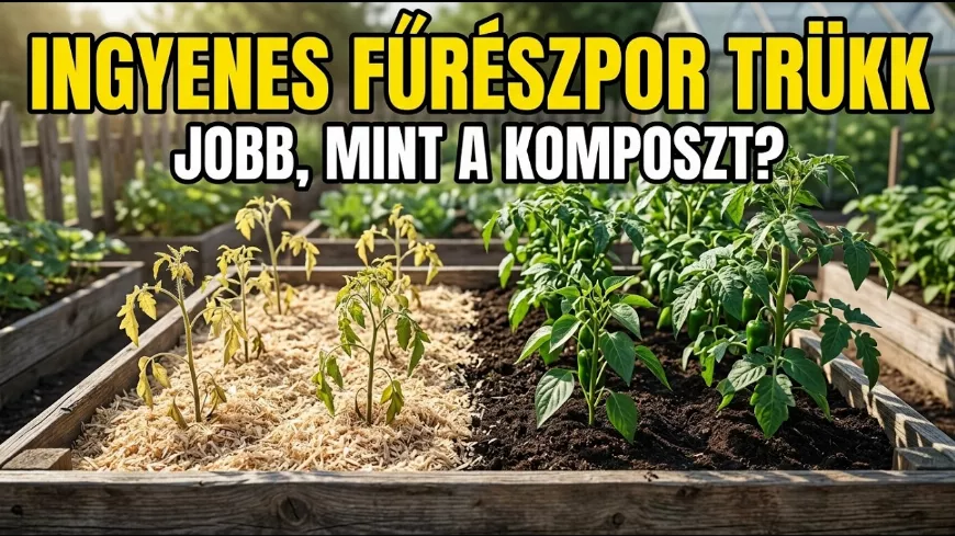 A fűrészpor titka: így lesz veszélyből a kert legerősebb talajjavítója