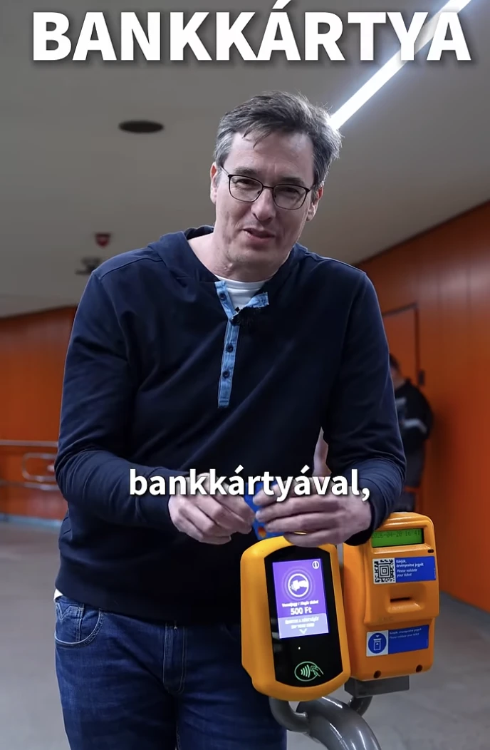 Budapest bankkártya fizetés pay&go metró