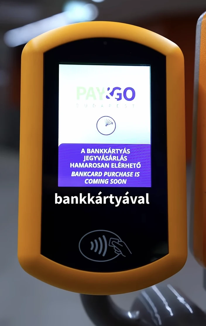 budapest bankkártya fizetés pay&go metro