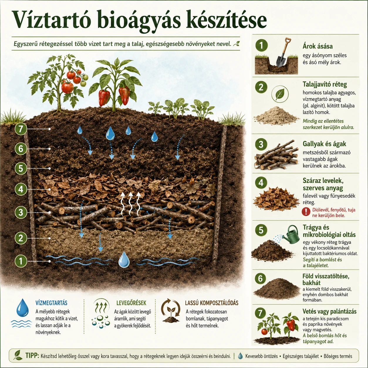 bioágyás készítés