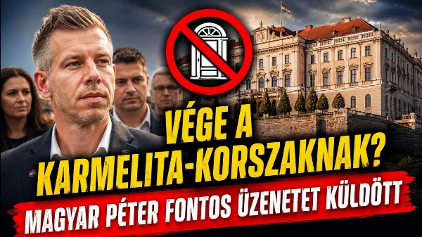 Magyar Péter kemény üzenete és tárlatvezetése a Karmelita luxus rezidenciában