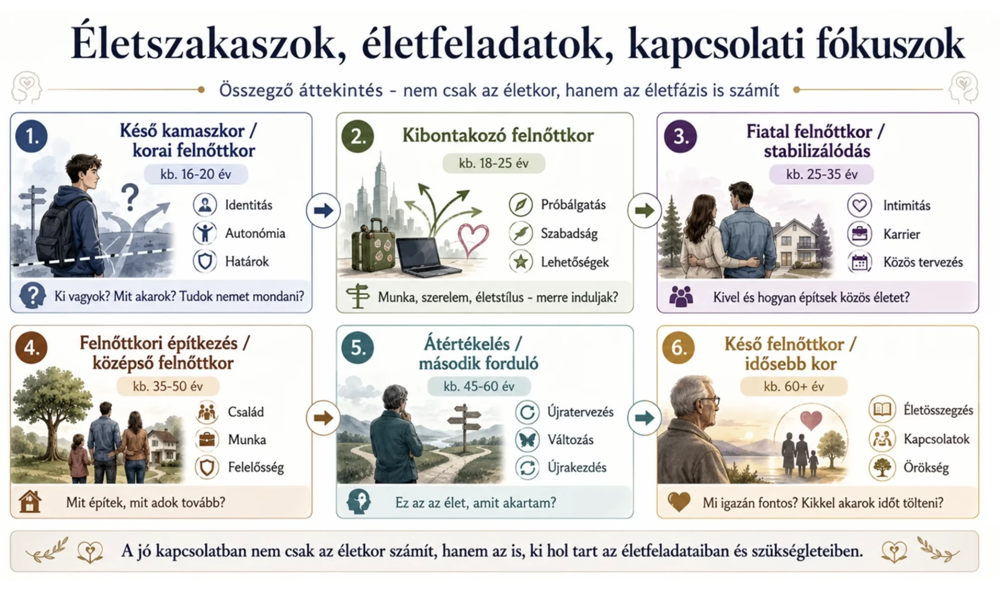 életkori szakaszok párkapcsolat