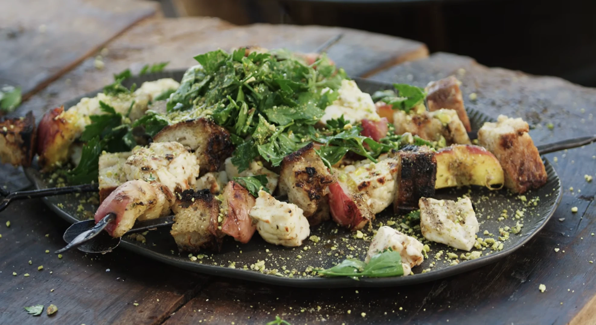 grillezett halloumi nyárs