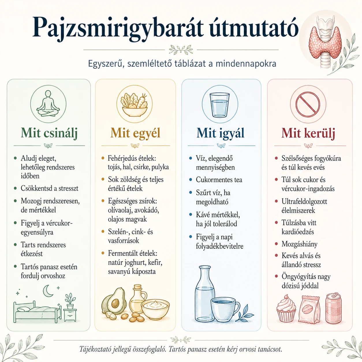 Pajzsmirigy működését segítő tényező