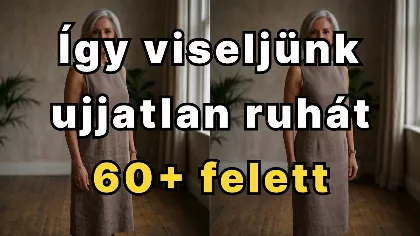 Így lesz előnyös az ujjatlan ruha 60 felett: 5 trükk, amely sokat változtat az összhatáson