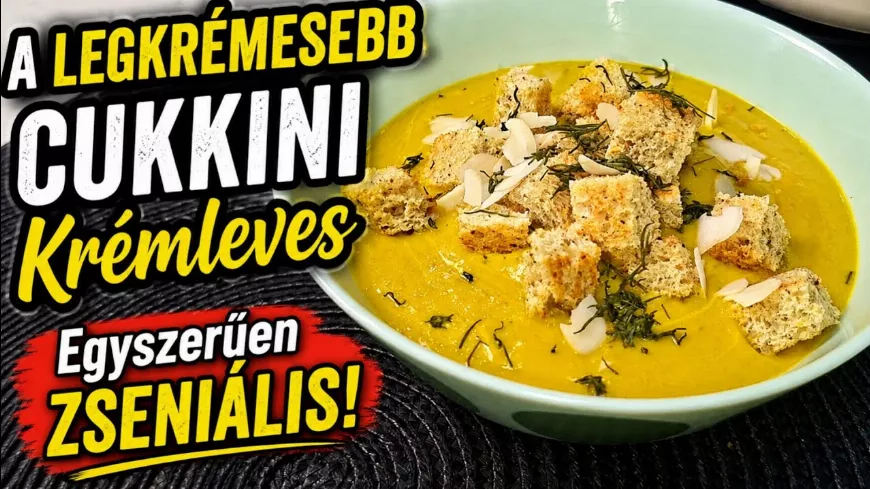 A cukkini titkos oldala: ilyen krémes leves készül belőle