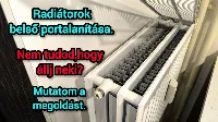 Radiátorok belső takarítása. Pofon egyszerűen.