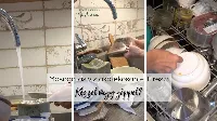 A nagymama mosogatási módszere meglepetést okozott, de van egy csavar