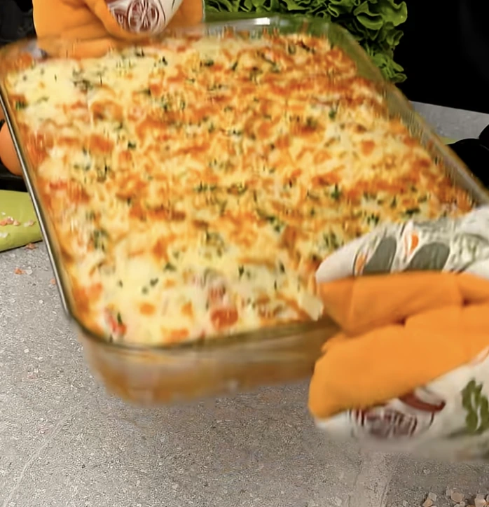 karfiolso mozzrellás zöldség csőben sütve