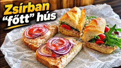 Hat órán át zsírban sül a hús, a végén egészen más kerül a kenyérre