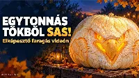 Egytonnás töknek estek neki halloween előtt – elképesztő, mi lett belőle!